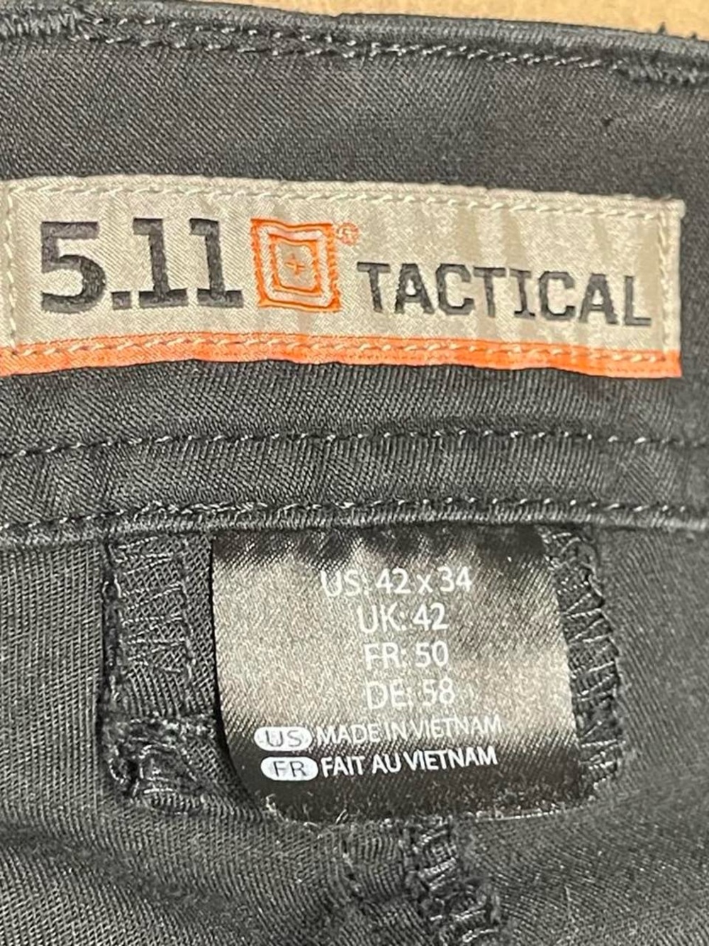 5.11 Tactical Pants 42x34 Black Edge Chino Straight Slim 7-Pocket 74481 AR MAG - Picture 5 of 8